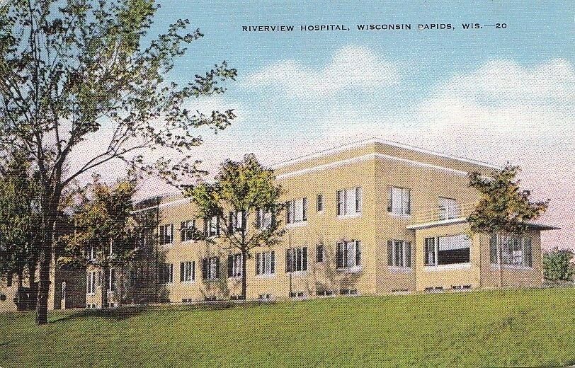  Postcard Riverview Hospital Wisconsin Rapids WI
