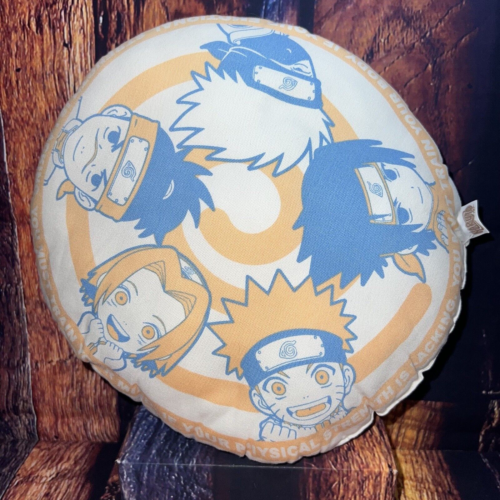 K S/S.T.P. Naruto Characters Collector Round Pillow Plush Orange RARE