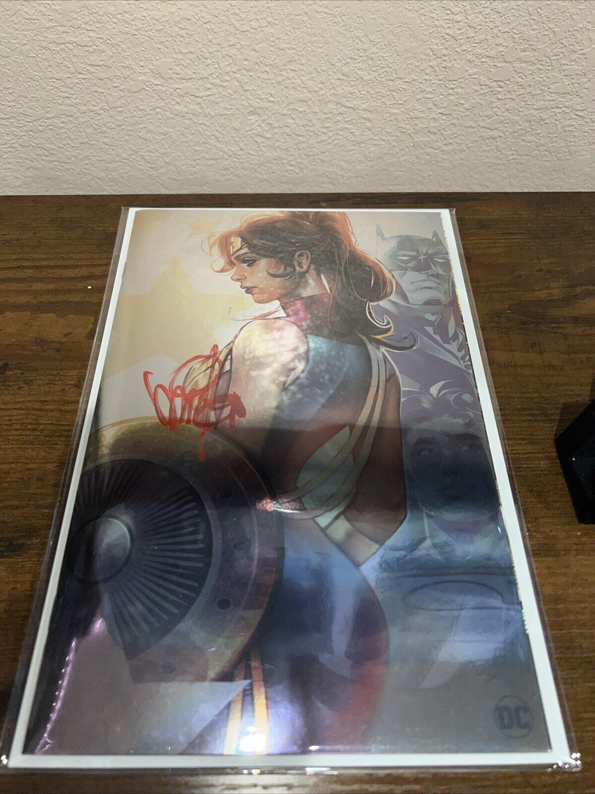 Wonder Woman #3 Virgin Foil Signed By Mel Milton W/COA Ltd 300 Copies