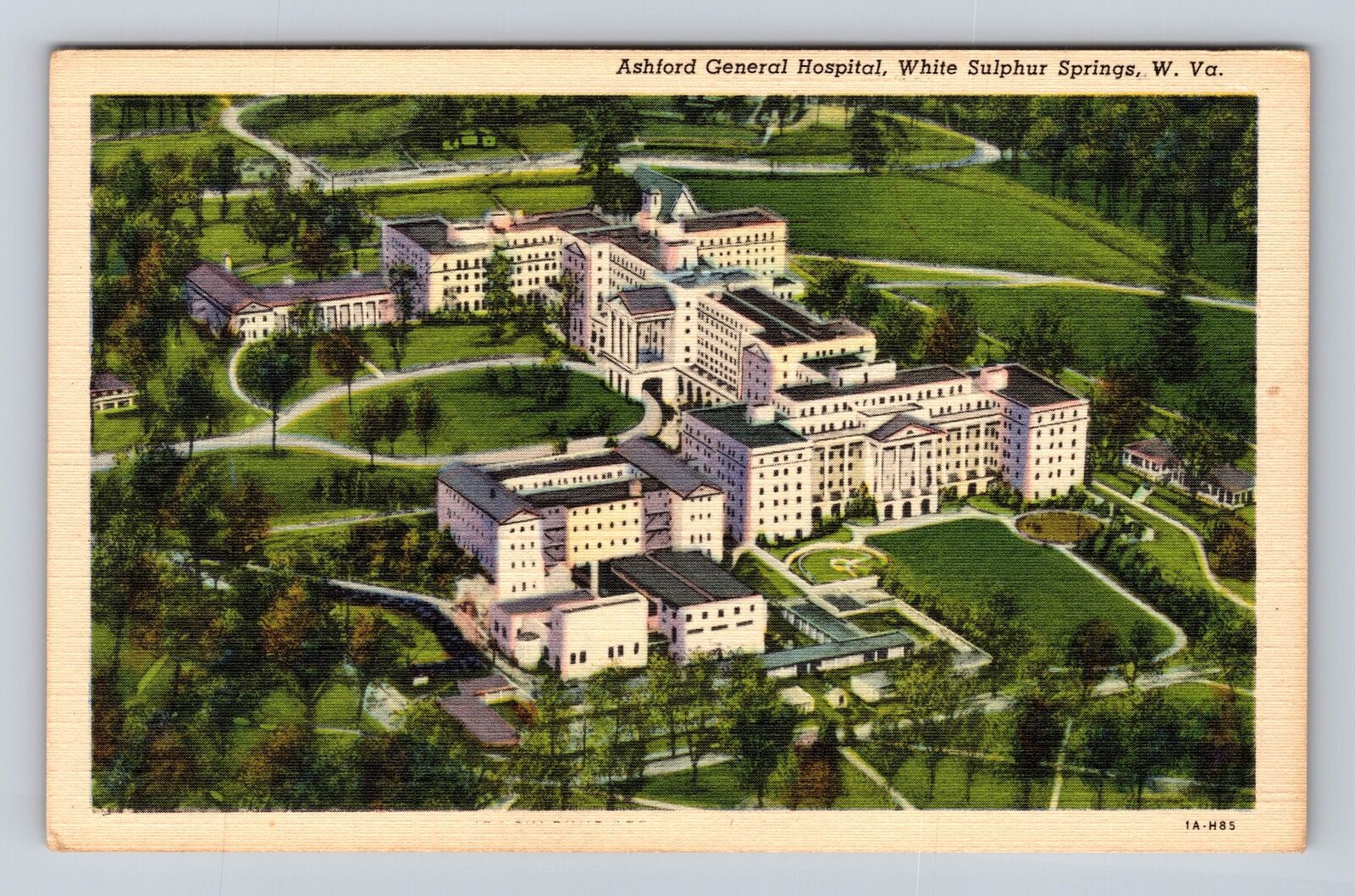 White Sulphur Springs WV-West Virginia, General Hospital, Vintage Postcard