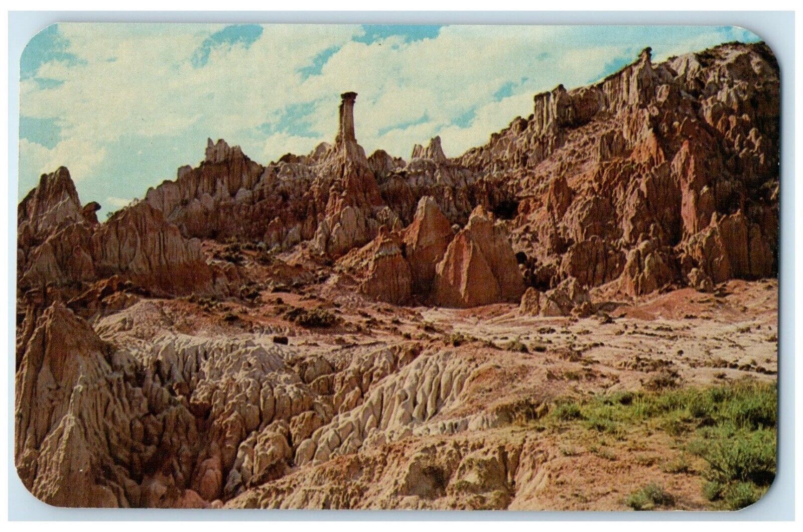 c1960 Colorful Formations Hell\'s Half Acre Great Depression Wyoming WY Postcard