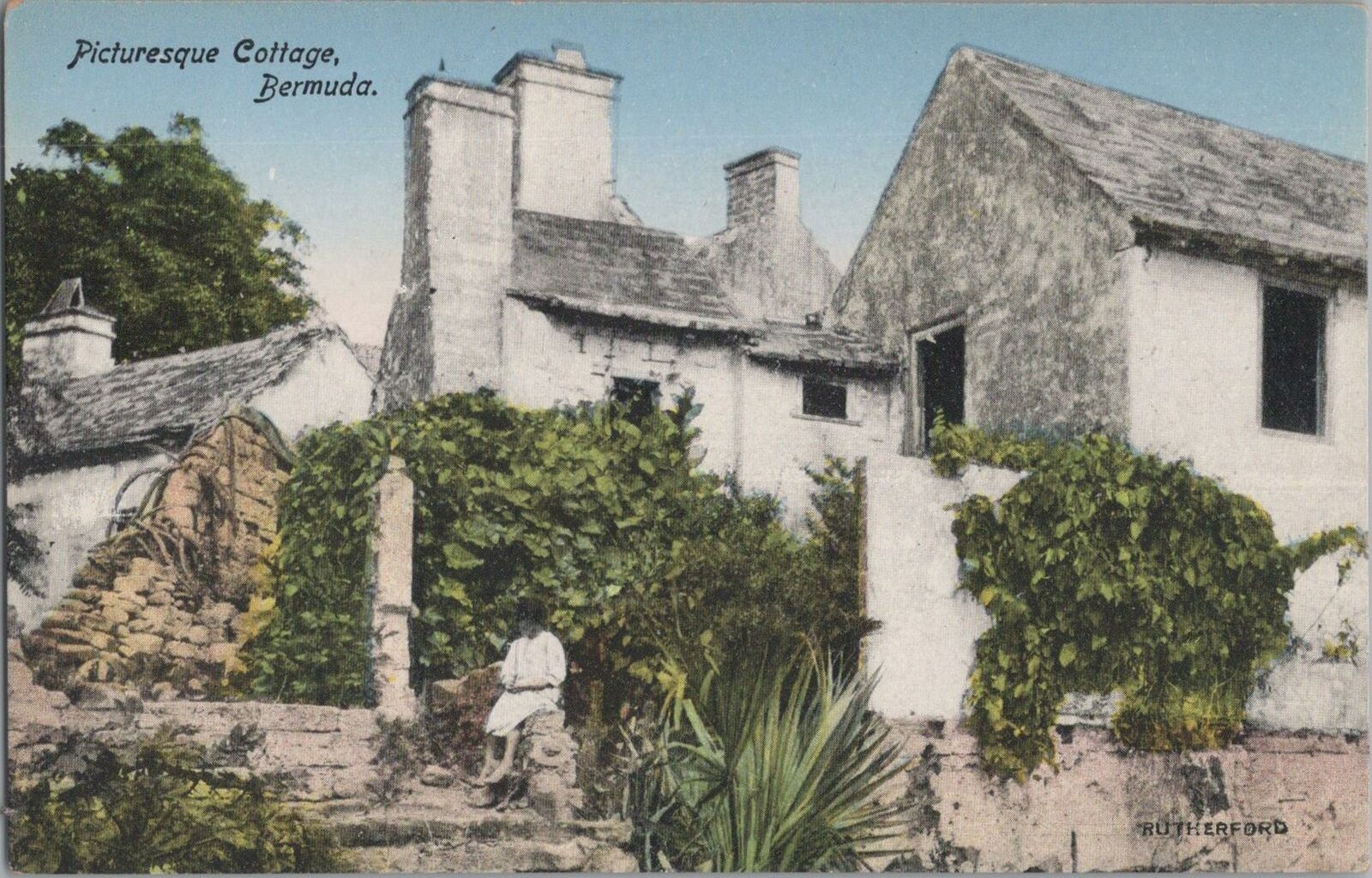 Postcard Picturesque Cottage Bermuda 