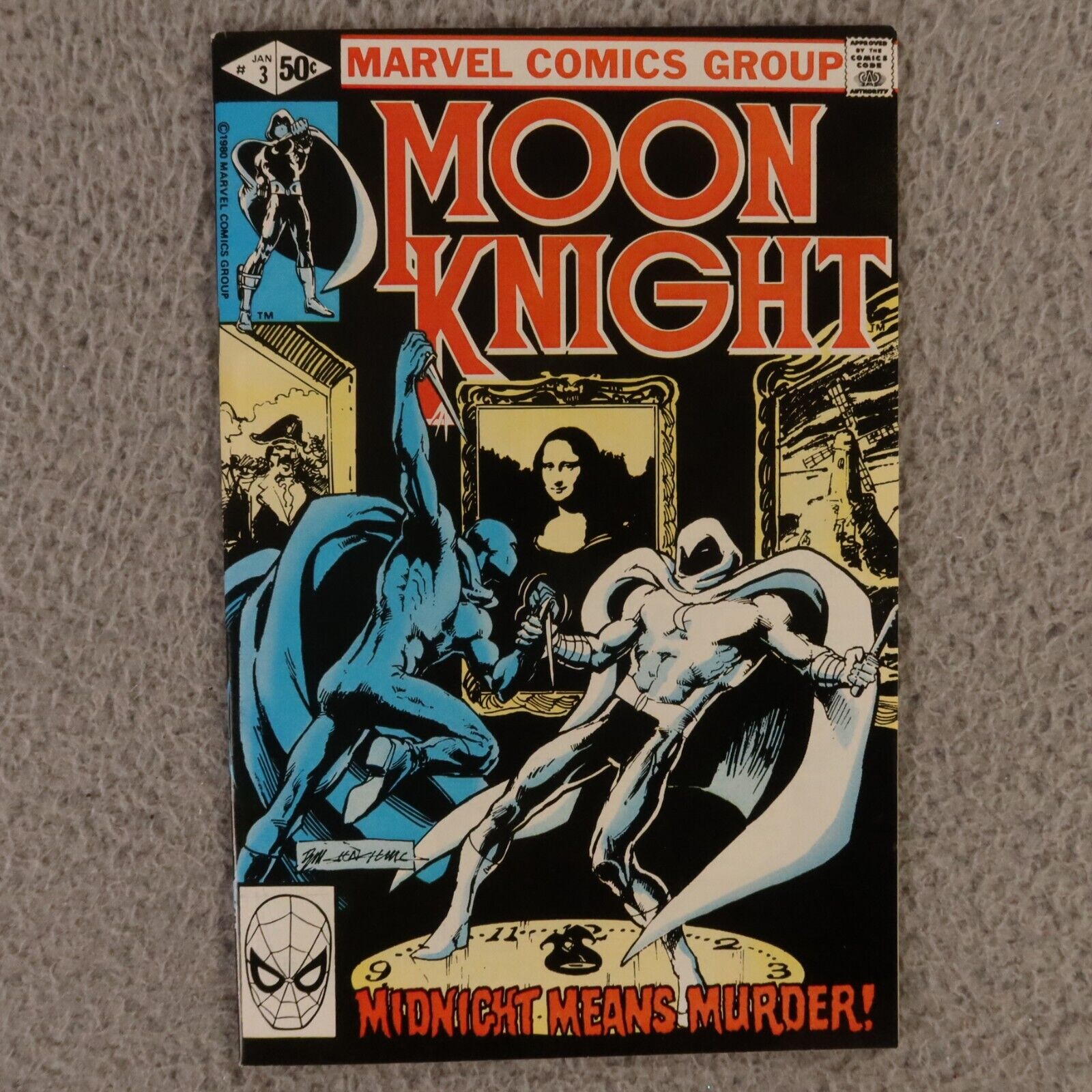 Moon Knight #3 1981 1st App of Midnight Man Direct Marvel A8