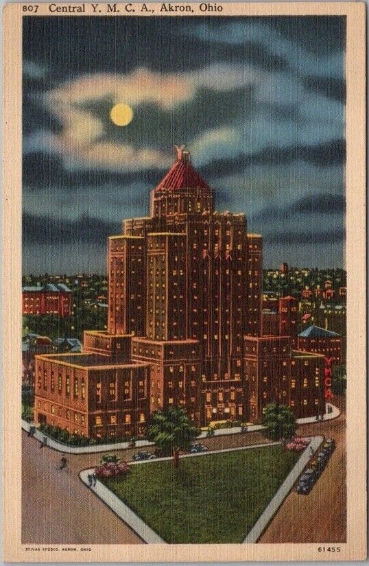 AKRON, Ohio Postcard \
