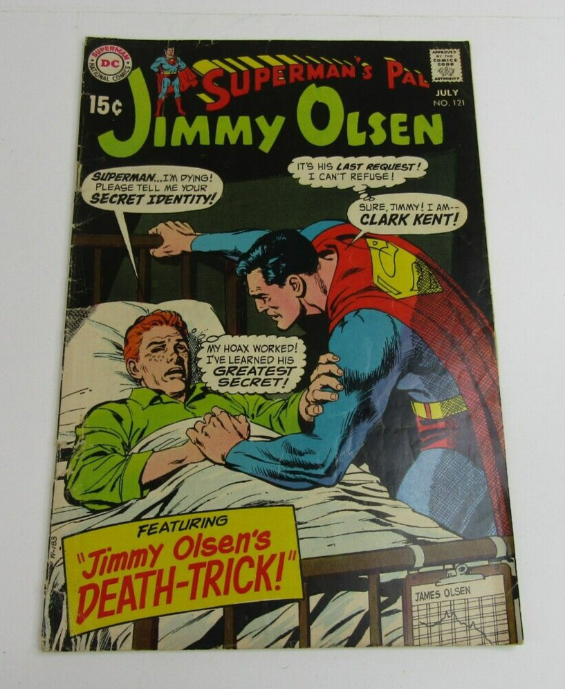VTG DC Comics Superman\'s Pal Jimmy Olsen #121 July 1969