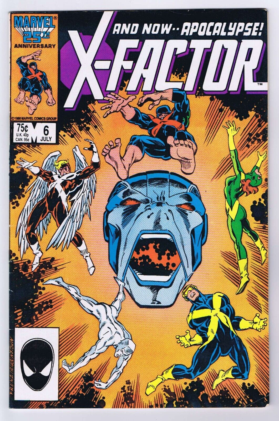 X-Factor #6 FN 1st Full Appearance Apocalypse 1986 Marvel Comics