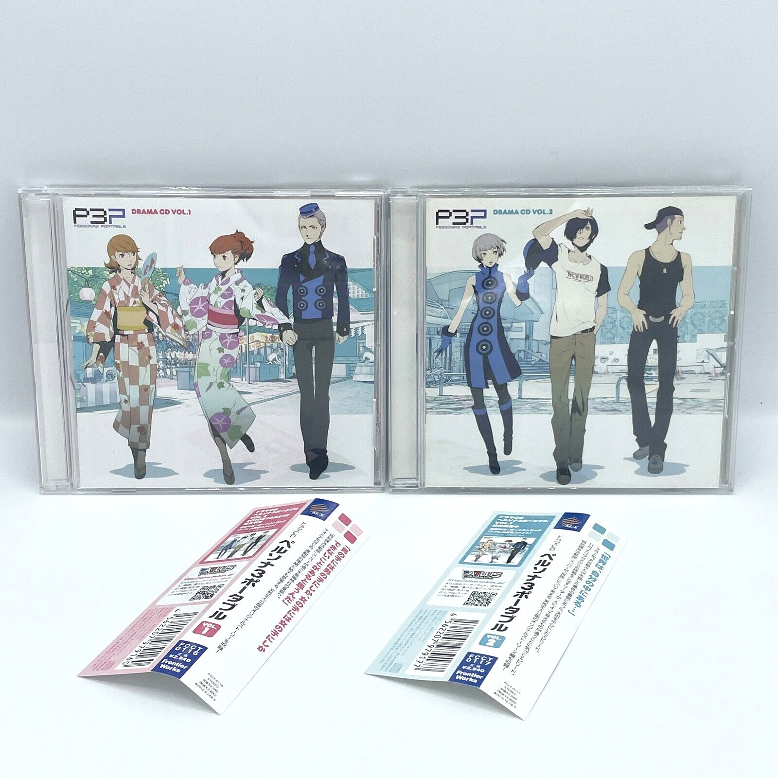 Persona 3 Portable Drama CD Vol.1 Vol.2 Set w/Obi P3P Japanese