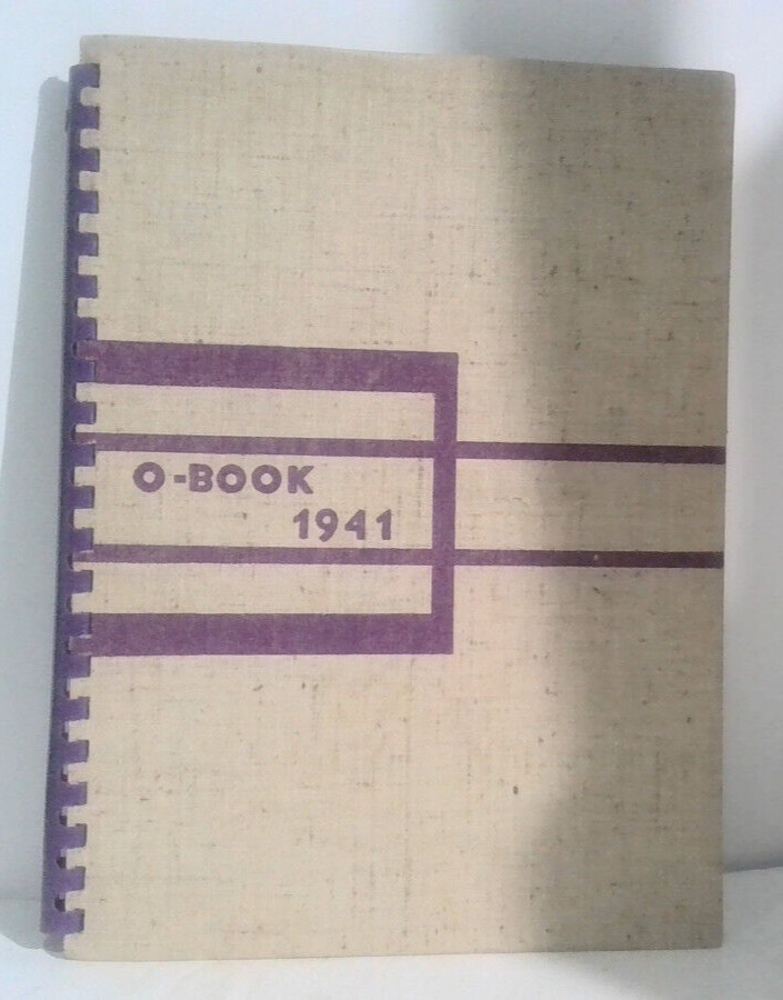 SUPER RARE Signed O-Book 1941 Central High School OMAHA NEBRASKA Yearbook Bin5A