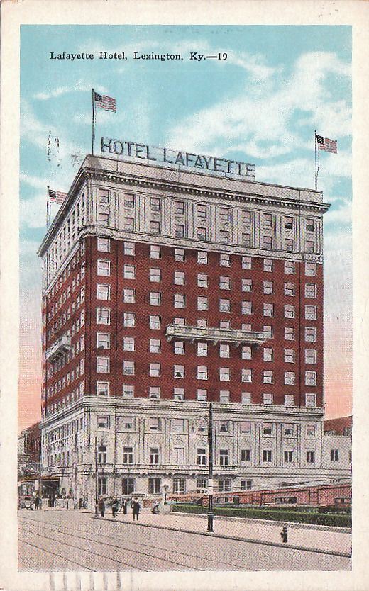  Postcard Lafayette Hotel Lexington KY