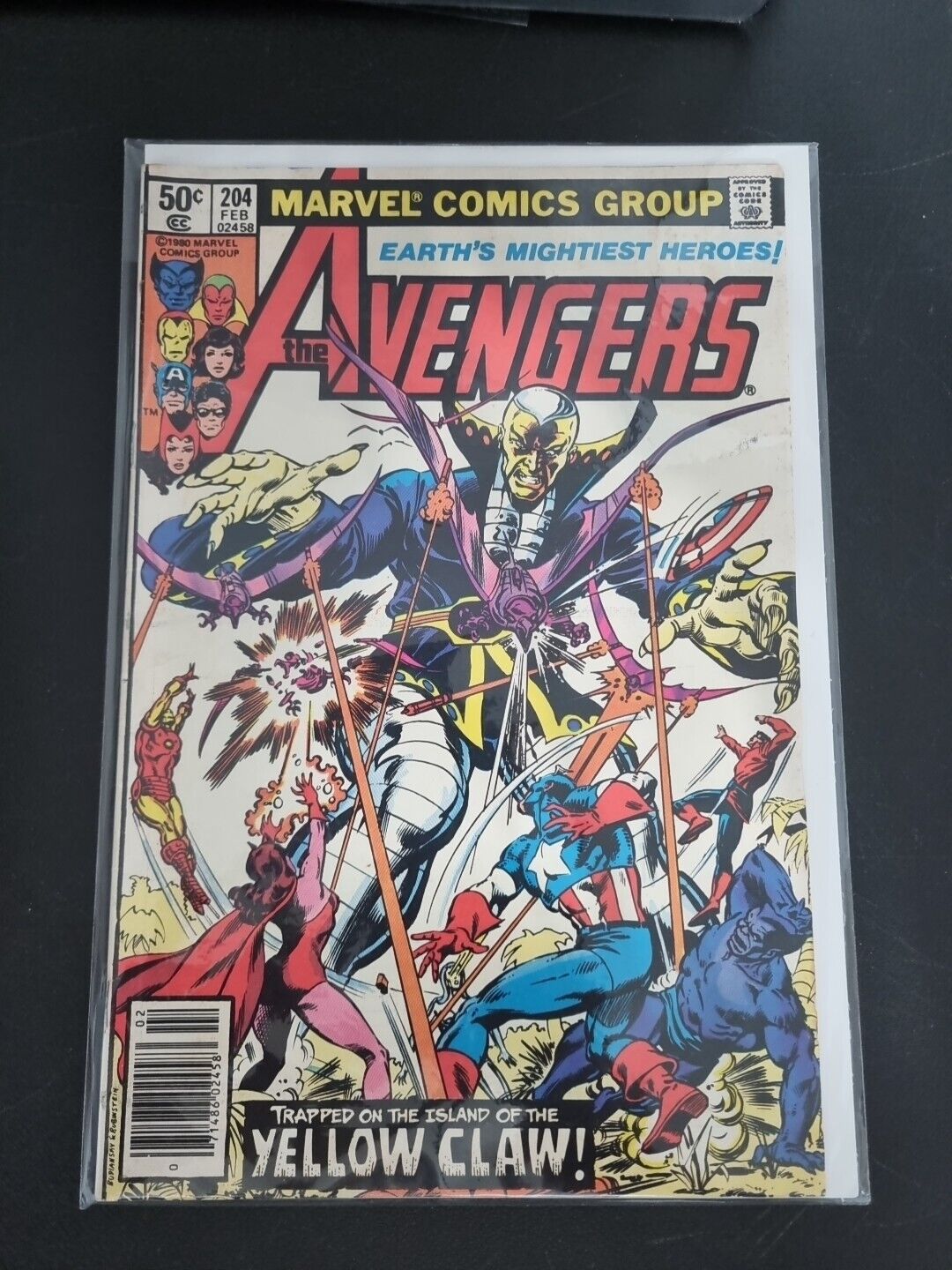 Avengers - #204 - Yellow Claw App - Marvel - Newsstand - 1981 - VF