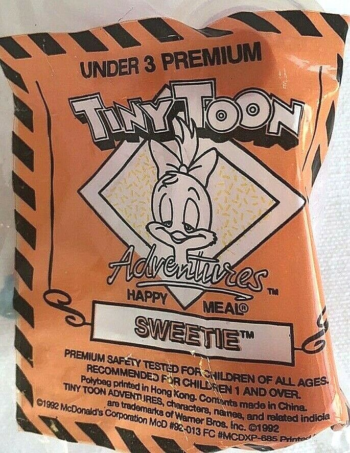 McDonald’s/Tiny Toons Adventures 1992, Sweetie, UNDER 3 Toy, FACTORY SEALED