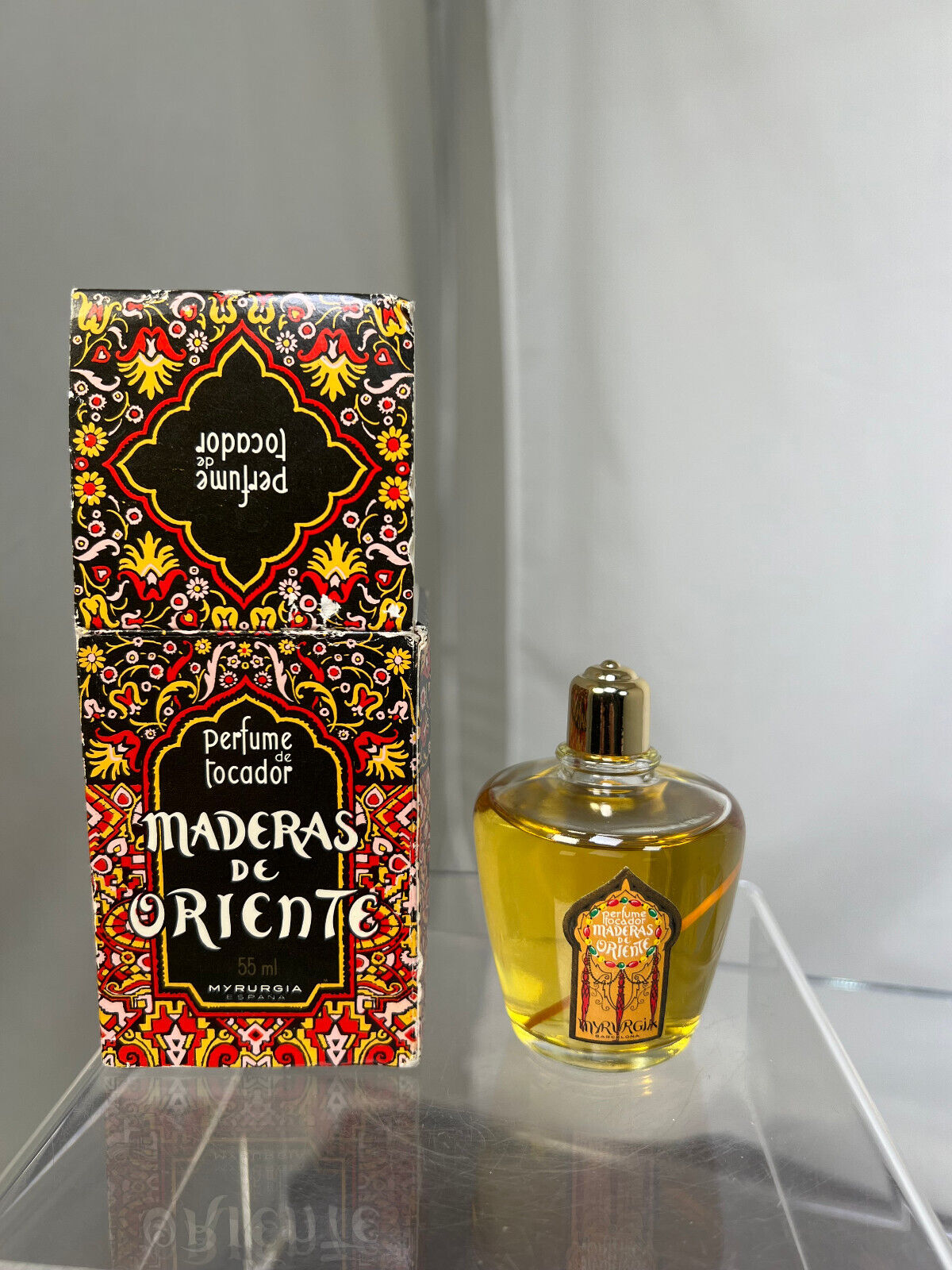 Vintage Maderas De Oriente by Myrurgia 55ml Perfume de tocador Spain w BOX Full