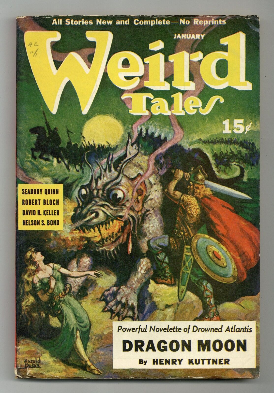 Weird Tales Pulp 1st Series Jan 1941 Vol. 35 #7 VG/FN 5.0