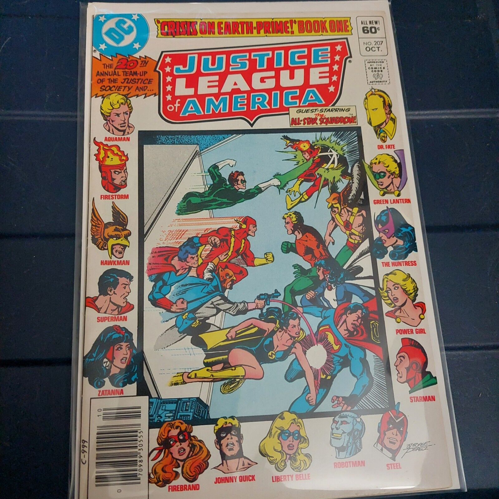 Justice League of America #207 Crisis on Earth-Prime Book One DC COMICS PEREZ NM
