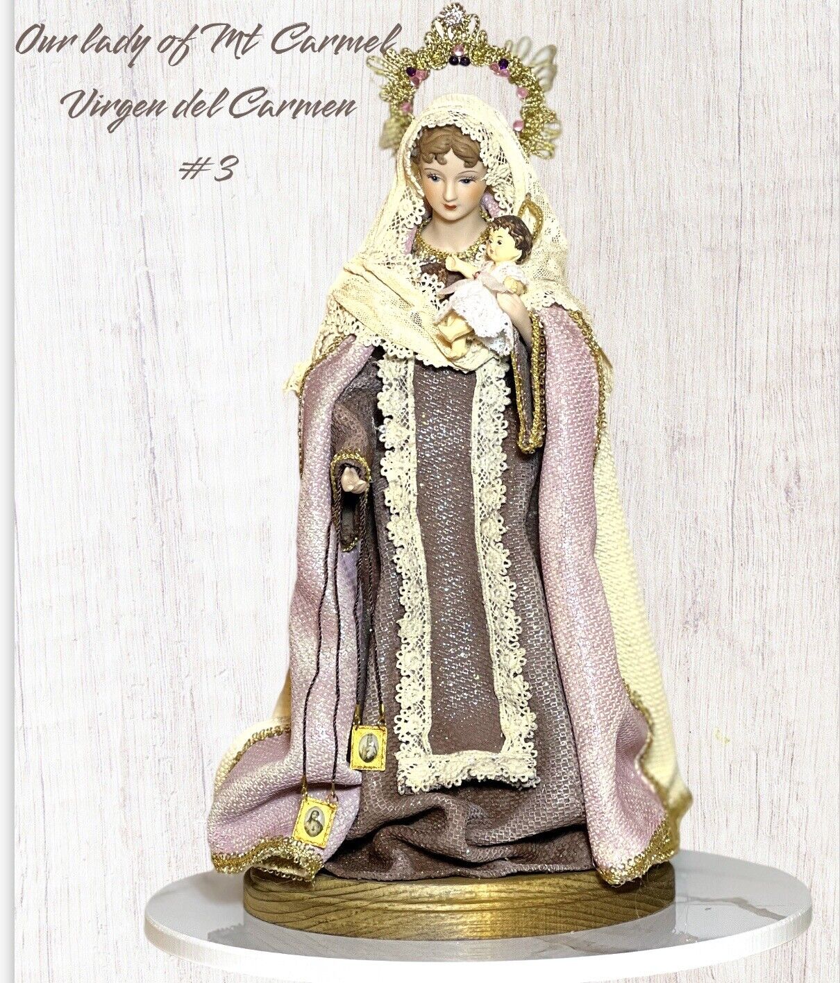 Mt carmel statue/Catholic Statues/virgin Mary/religious Statues/ Religious Decor