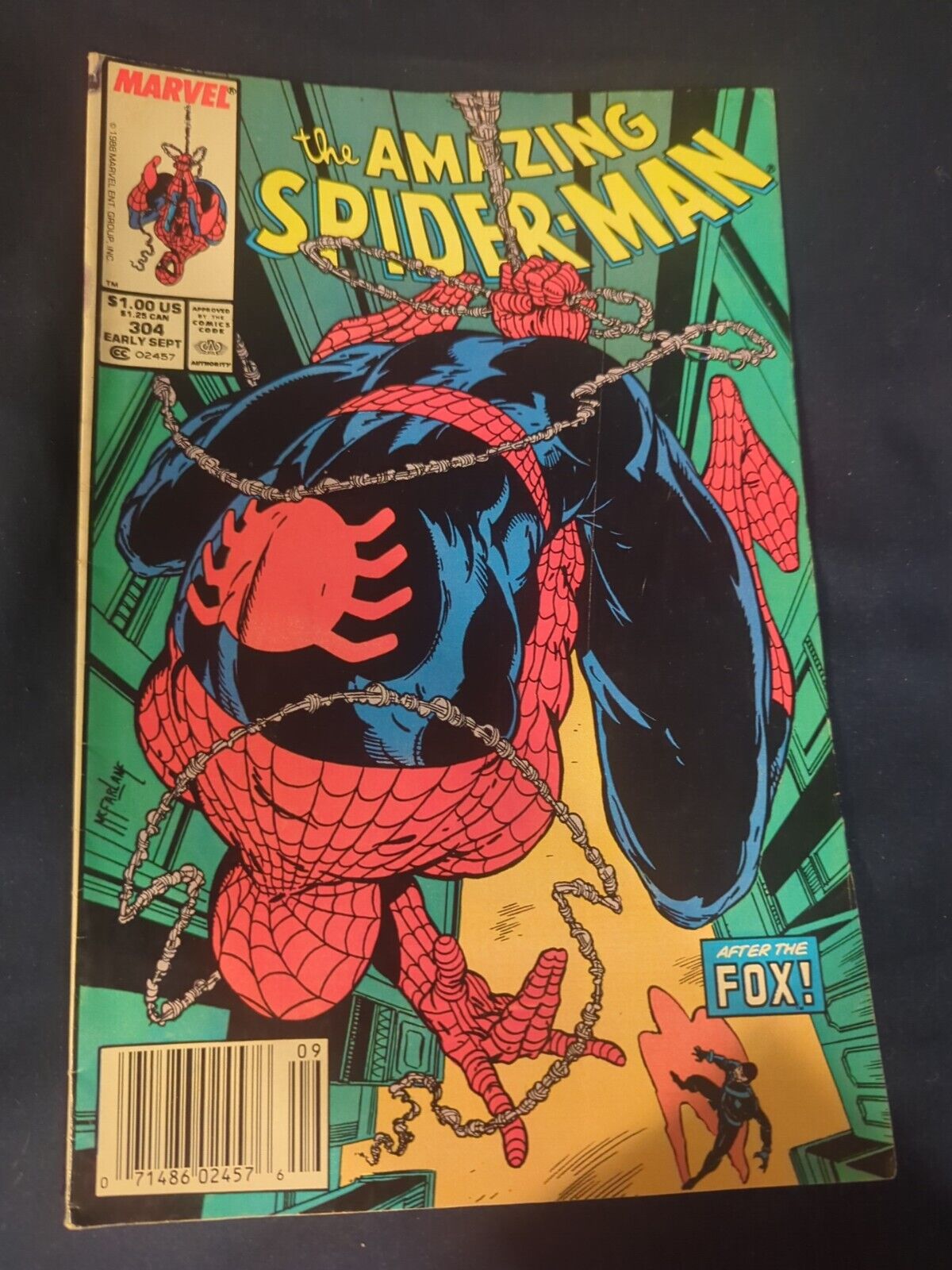 The Amazing Spider-Man #304 VF McFarlane Cover 1988 Marvel Gem 