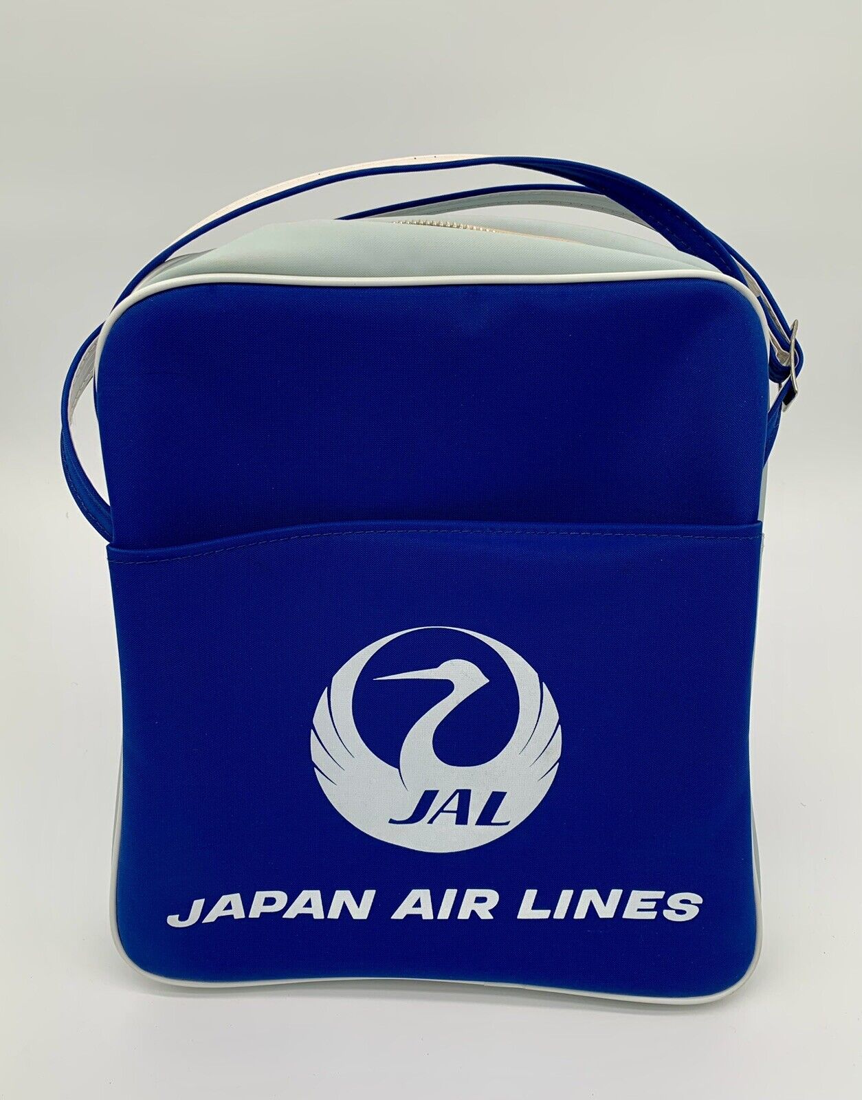 Vintage JAL Japan Airlines Blue Flight Travel Carry On Bag