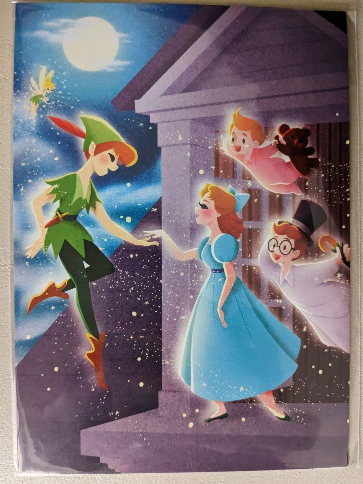 Disney Wonderground Gallery Peter Pan Art Postcard, NEW