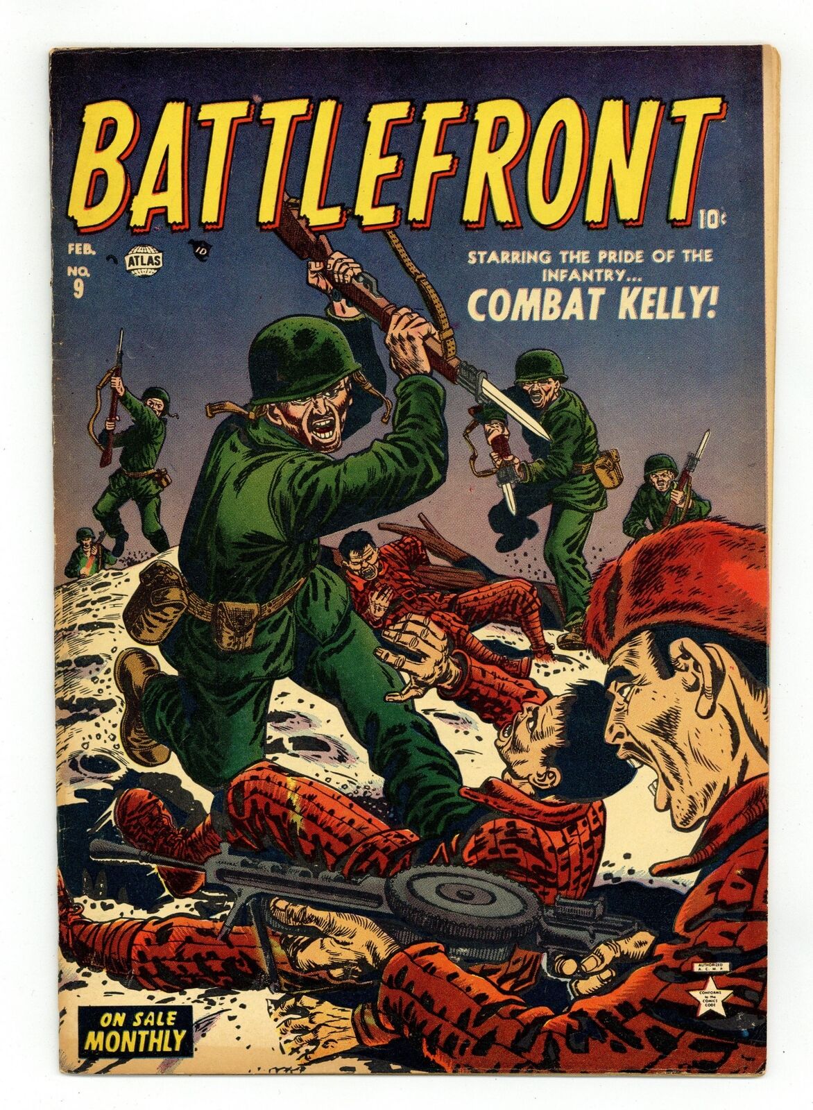 Battlefront #9 FN- 5.5 1953
