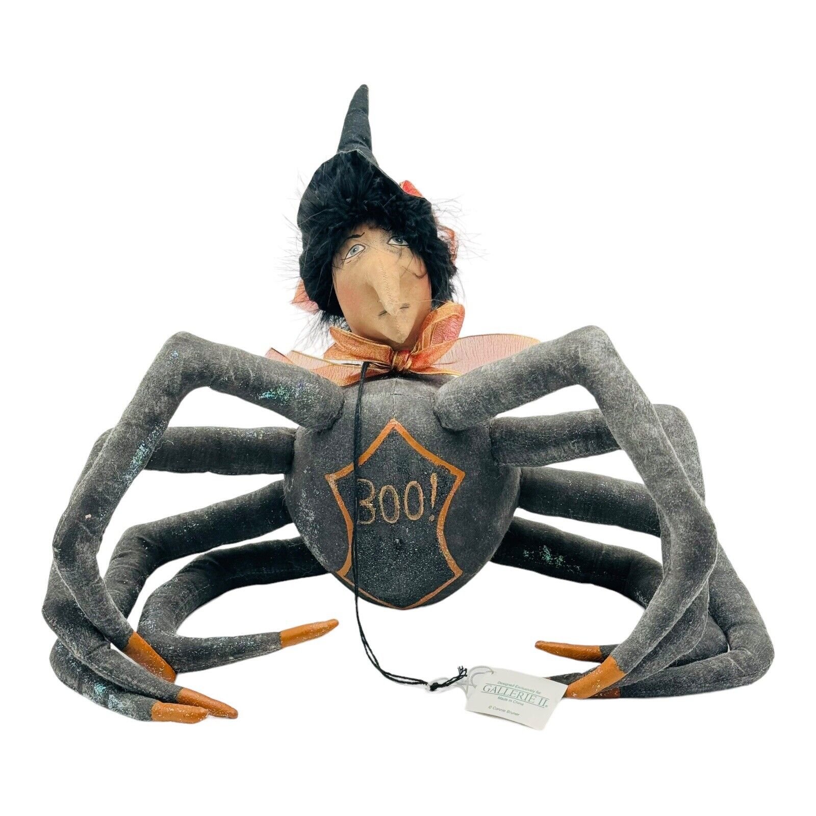 Connie Bruner Gathered Traditions Halloween Miss Spidey Witch NEW W/ TAG RARE