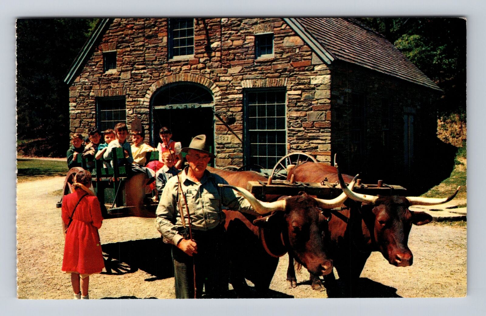 Cooperstown NY-New York, Blacksmith Shop, Farmers\' Museum, Vintage Postcard