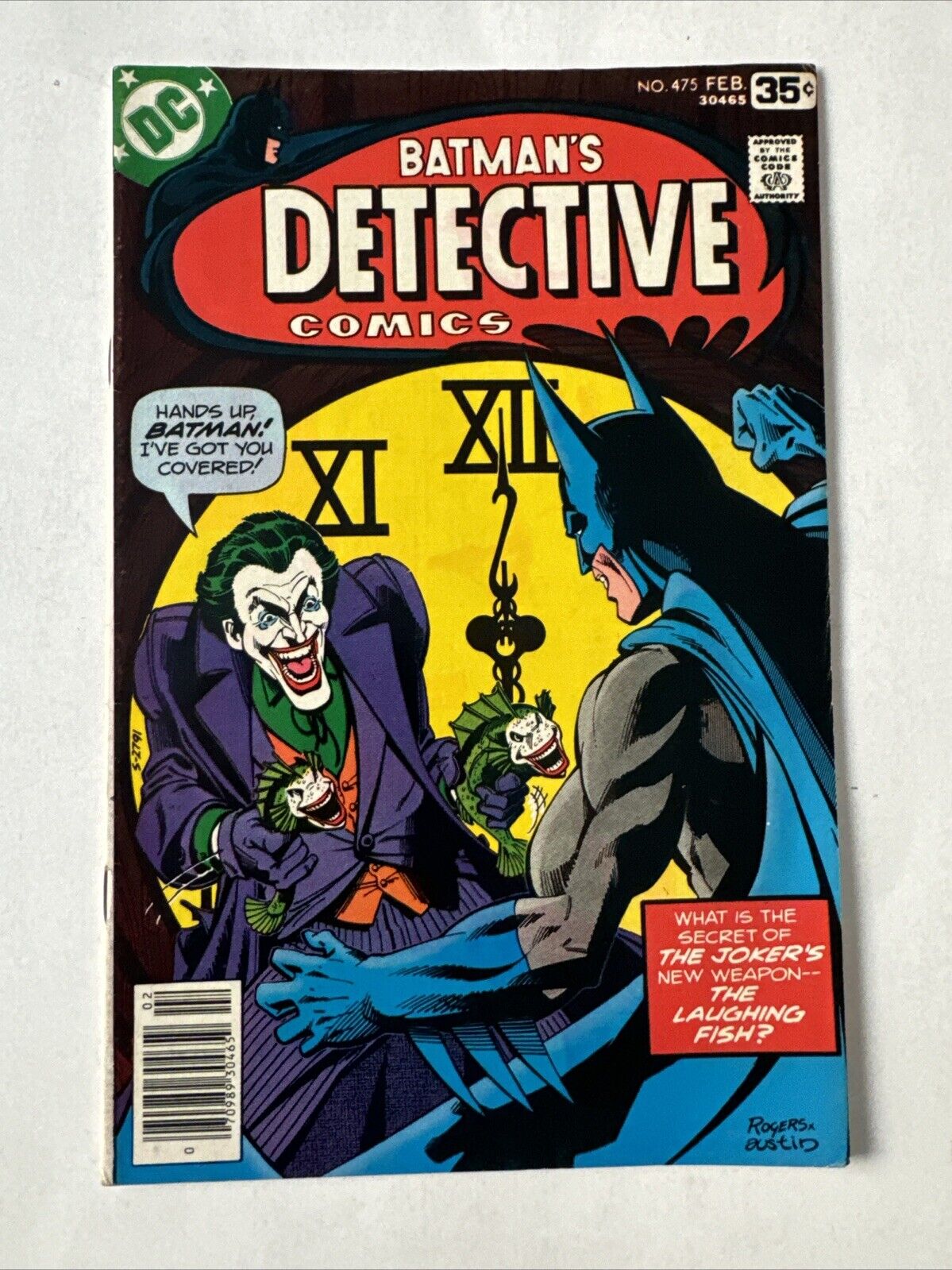 Detective Comics #475 VF Laughing Joker Fish Batman DC Comics 1978