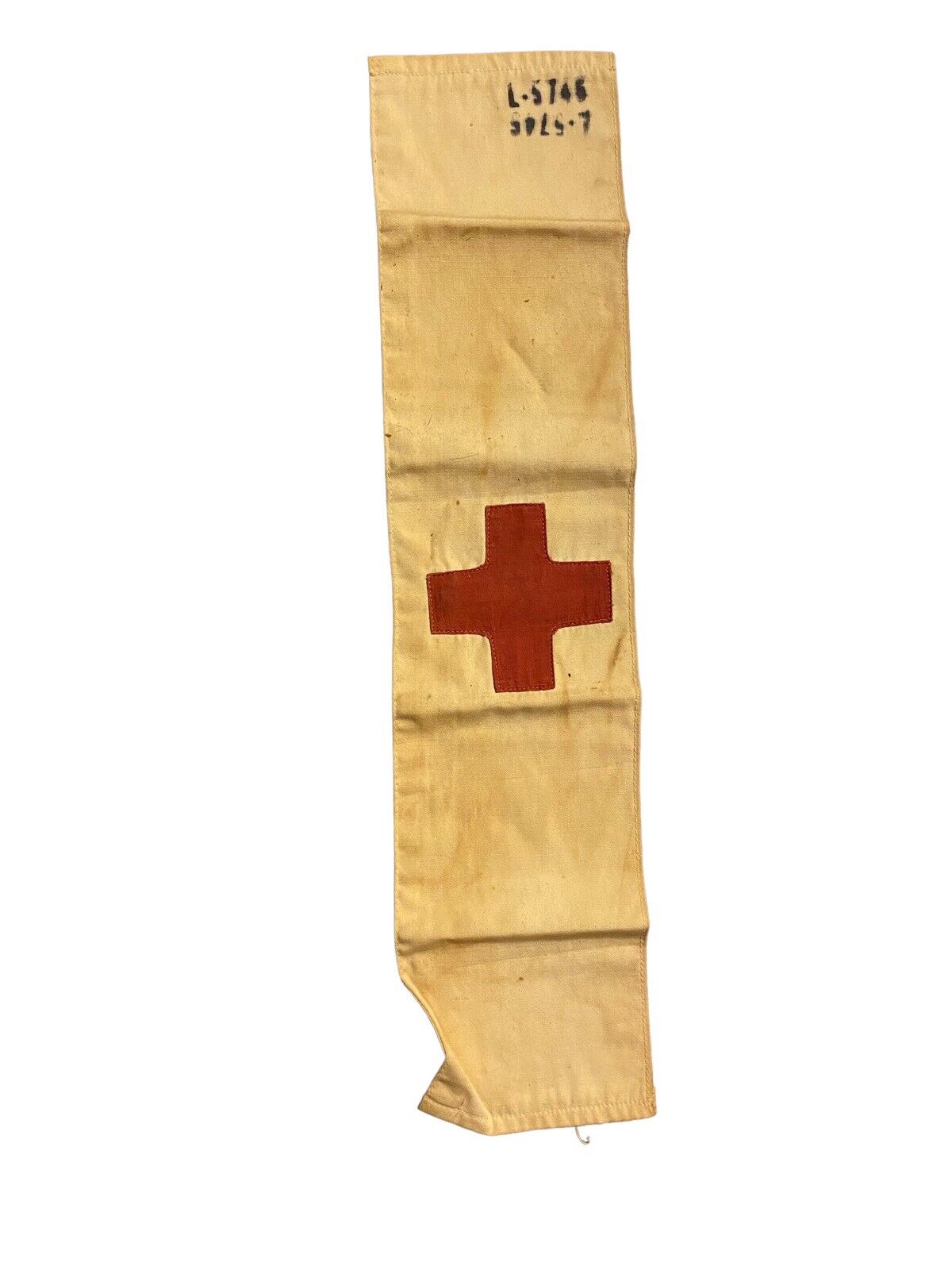 VINTAGE WWII ORIGINAL AEF COMBAT MEDIC ARMY RED CROSS COTTON ARMBAND