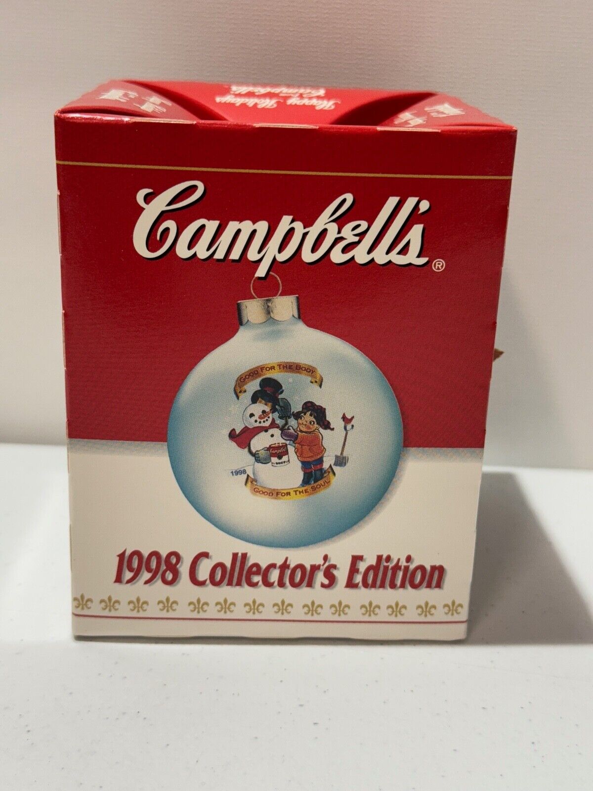 Vtg 1998 Collectors Edition Campbell\'s Christmas Ornament Campbells Soup NEW