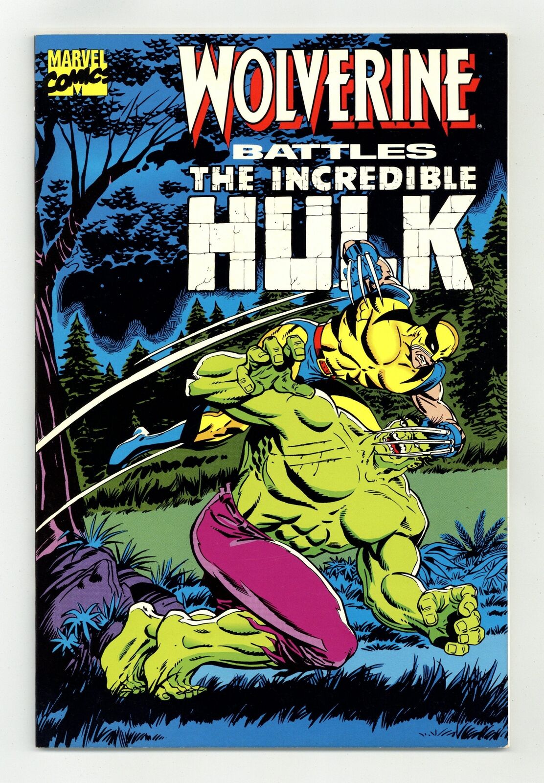 Wolverine Battles the Hulk 1A Trimpe 1st Printing VF 8.0 1989