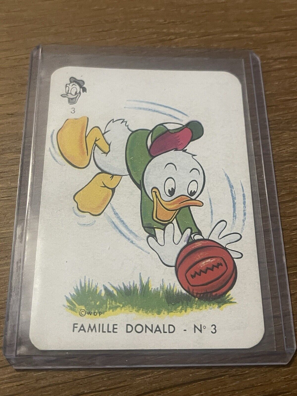 Vintage Rare French Disney 🎥 Card Game Louie Donald Duck Playing Card RARE