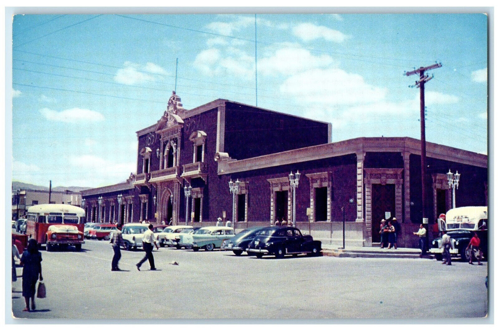 c1950's Municipal Presidency of Ciudad Juarez Chihuahua Mexico Postcard