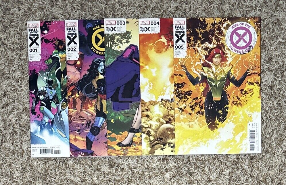 Rise of the Powers of X #1-5 complete set 2024 lot 1 5 all cover A 1st prints NM
