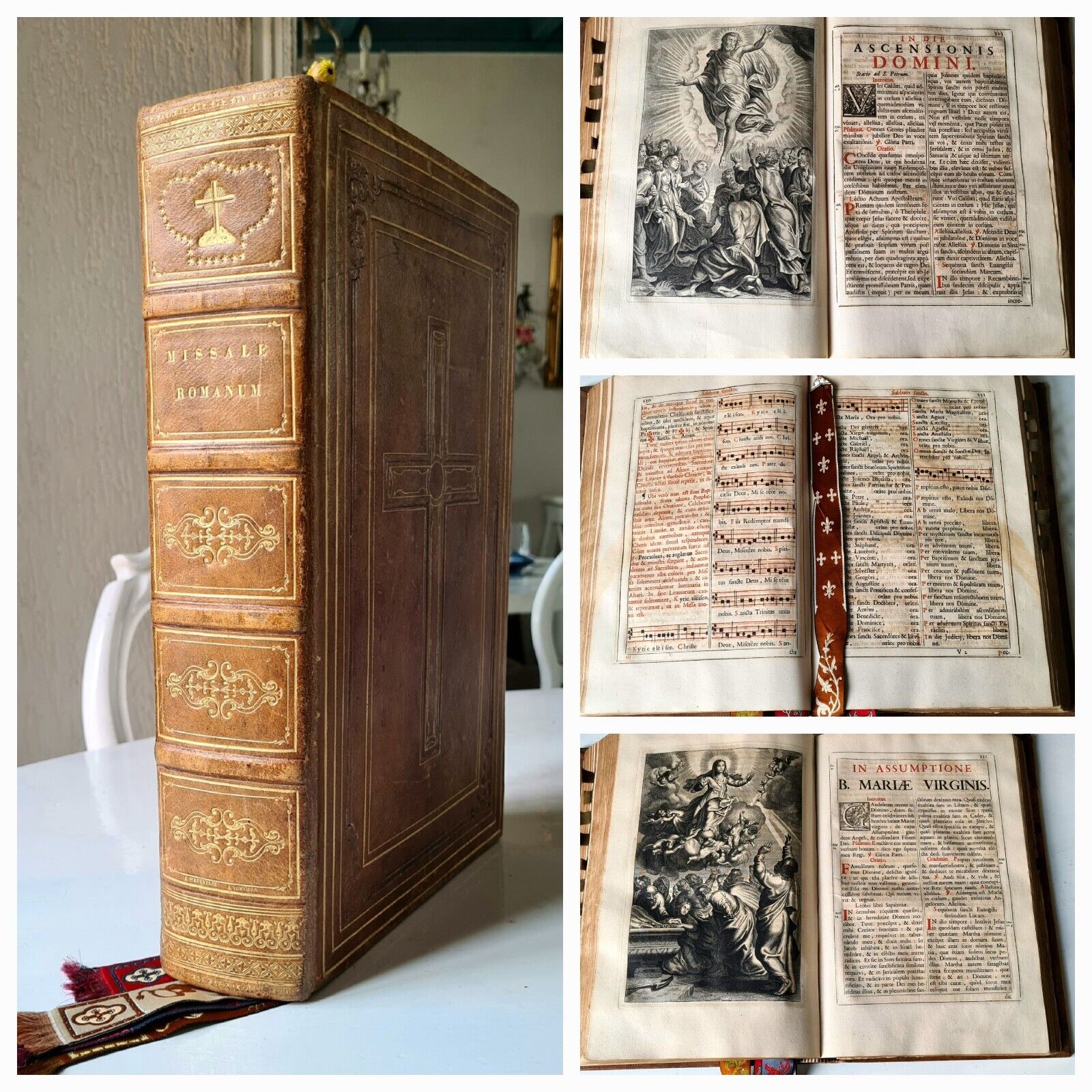 Old & rare MISSAL 1761, RICHLY ILLUSTRATED,  ex off. Plantiniana, Antwerp