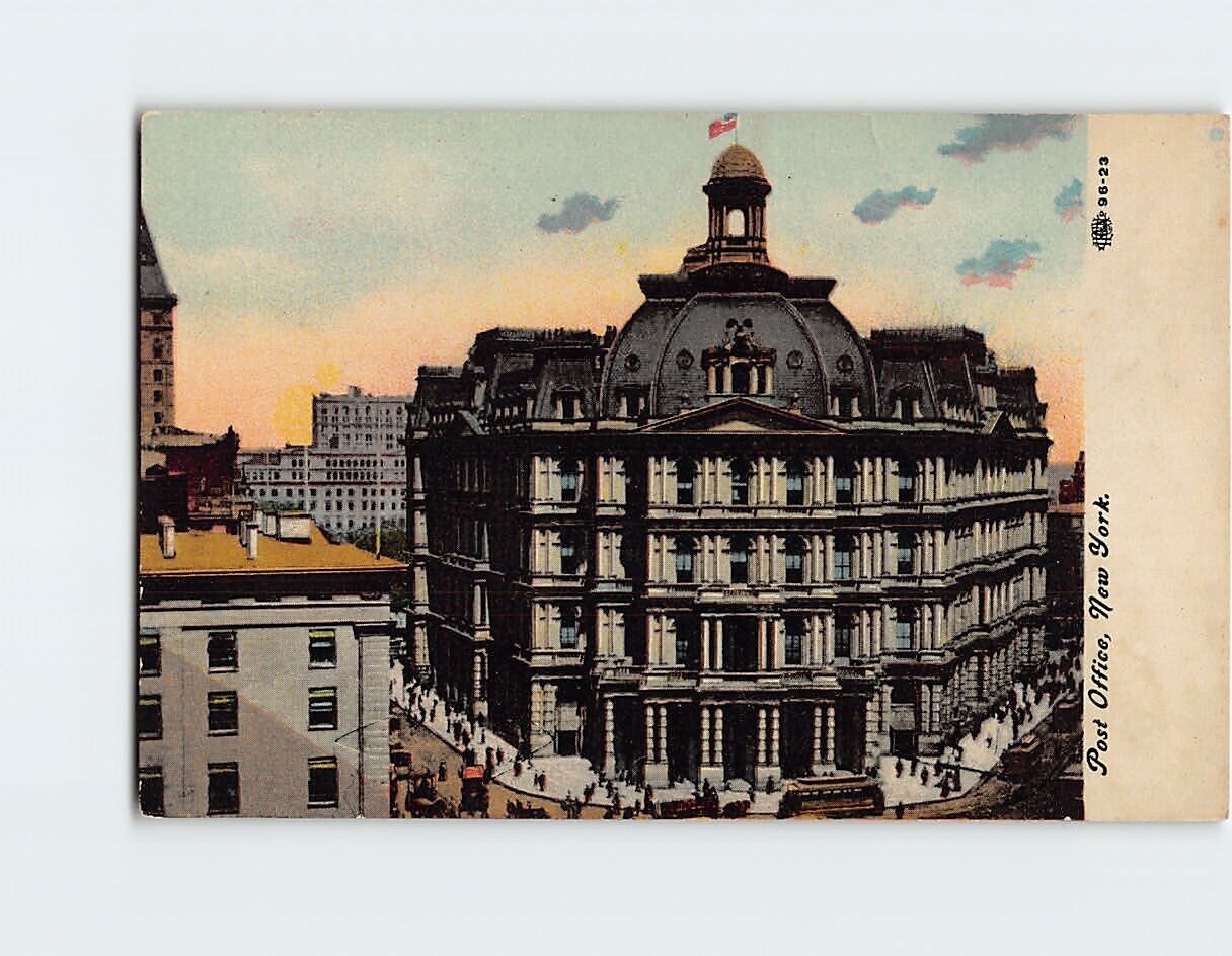 Postcard Post Office New York USA North America