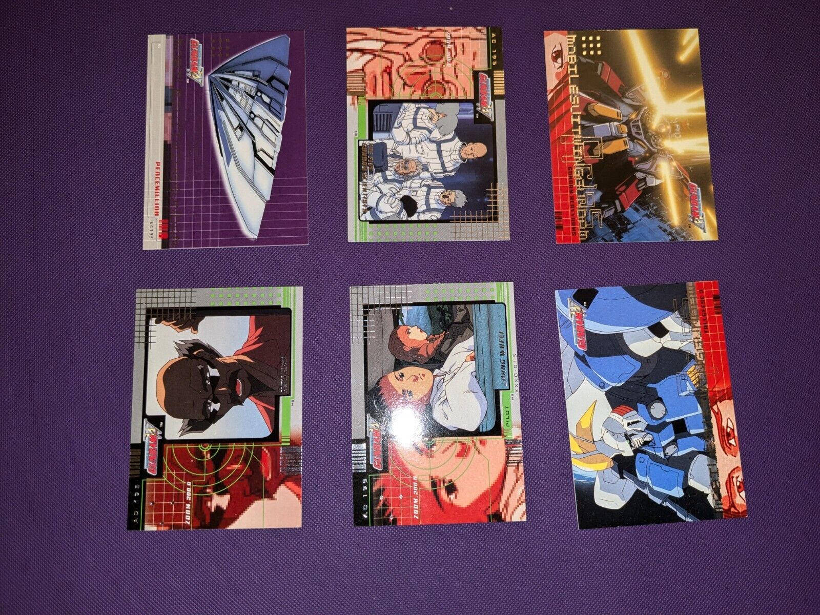 LOT of 6 Mobile Suit Gundam Wing 2000 Upper Deck Trading Cards Vintage Deals