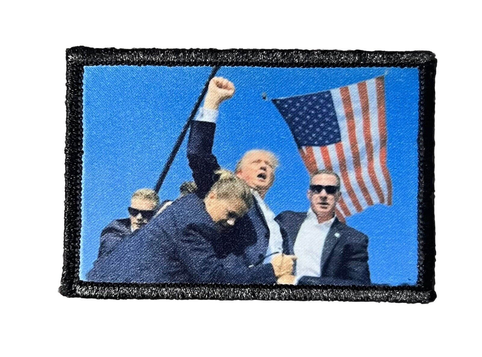 Trump Assassination Attempt Morale Patch / Military Badge ARMY Tactical Hook 653