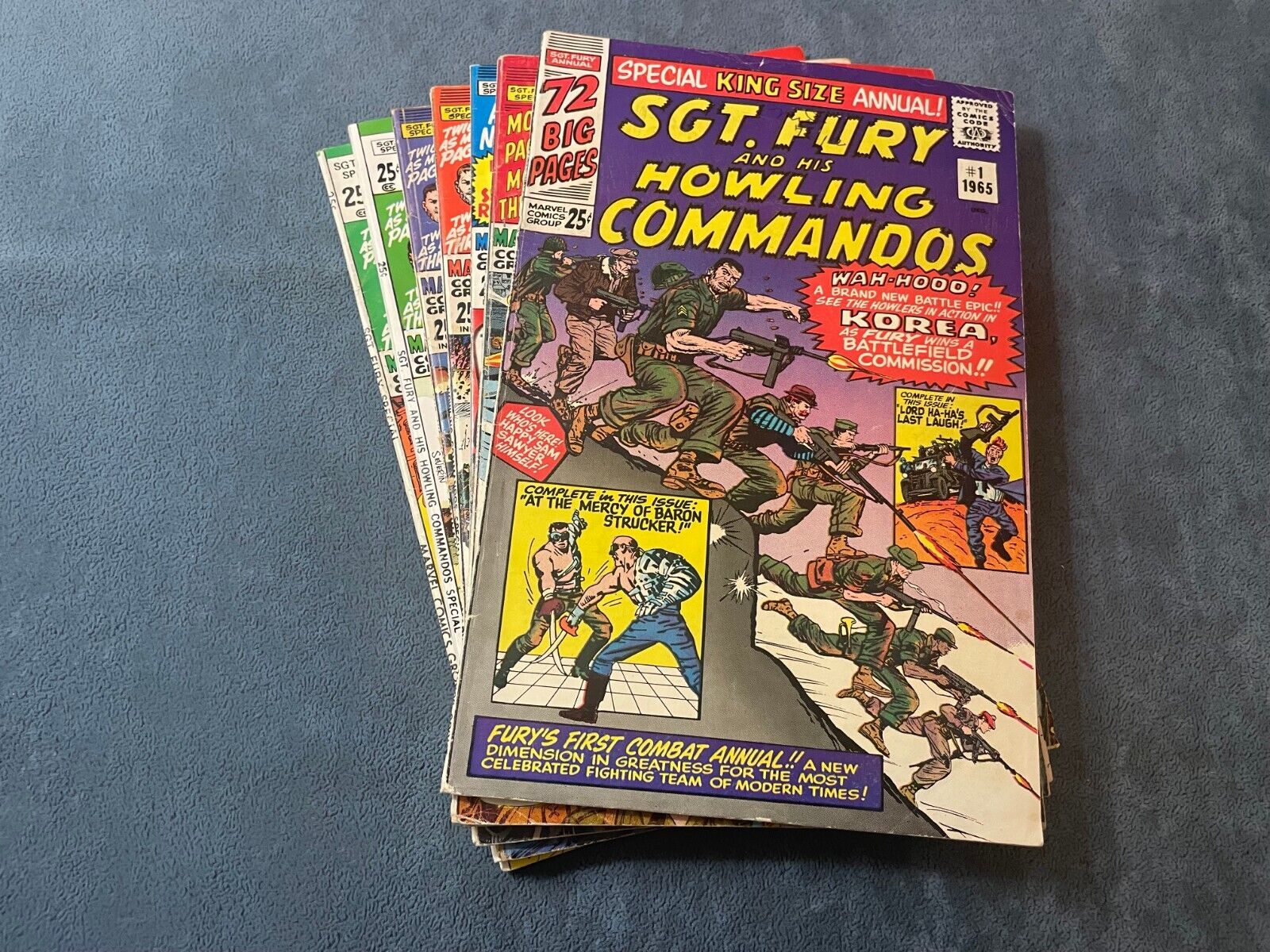 Sgt. Fury And His Howling Commandos Annual #1-7 1965 Marvel Complete Mid High