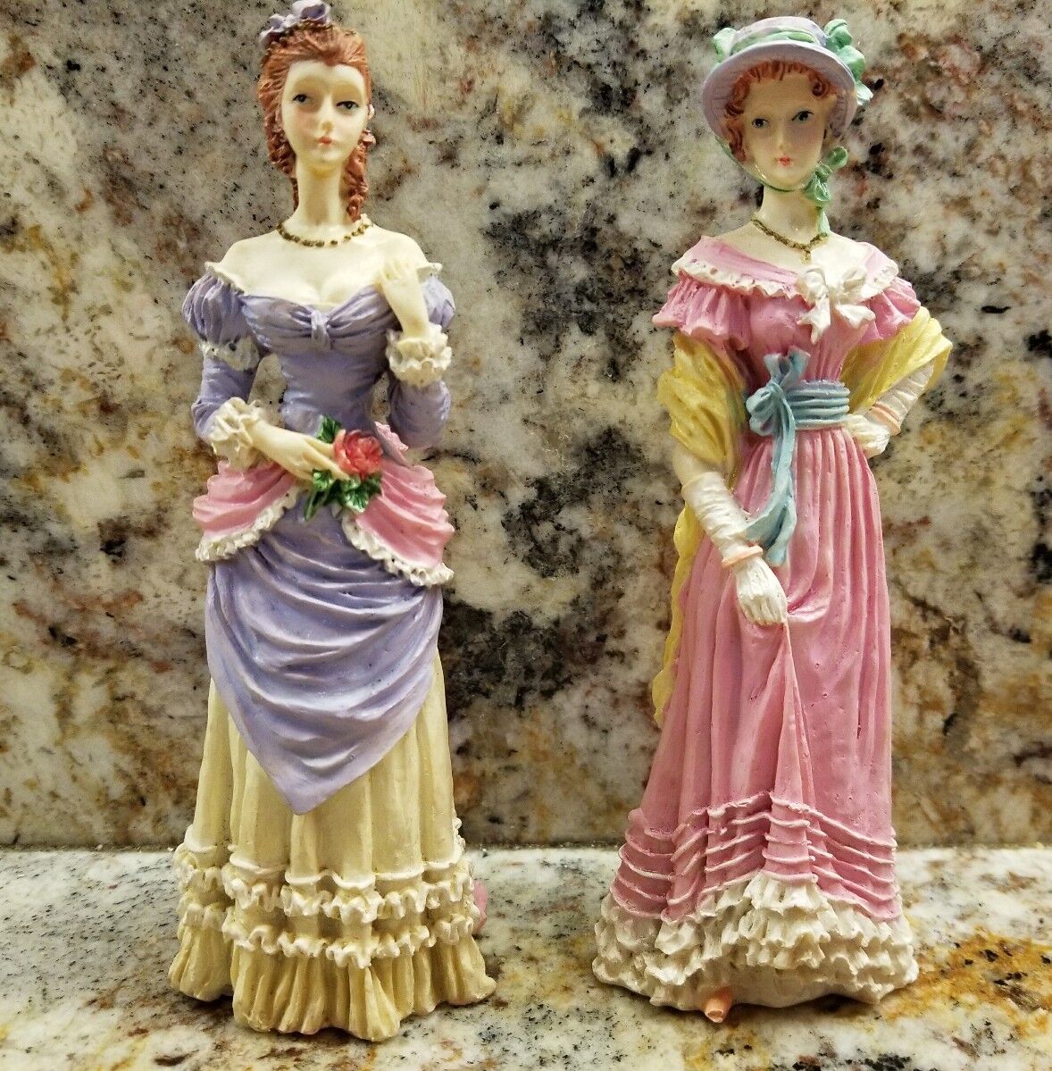 Vintage Woman FASHION Figurine Beautiful 2 piece collectibles 