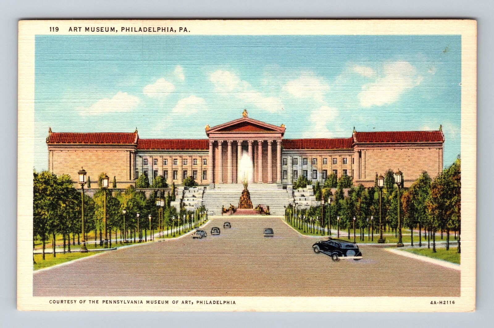 Philadelphia PA-Pennsylvania, Panoramic View Art Museum Antique Vintage Postcard