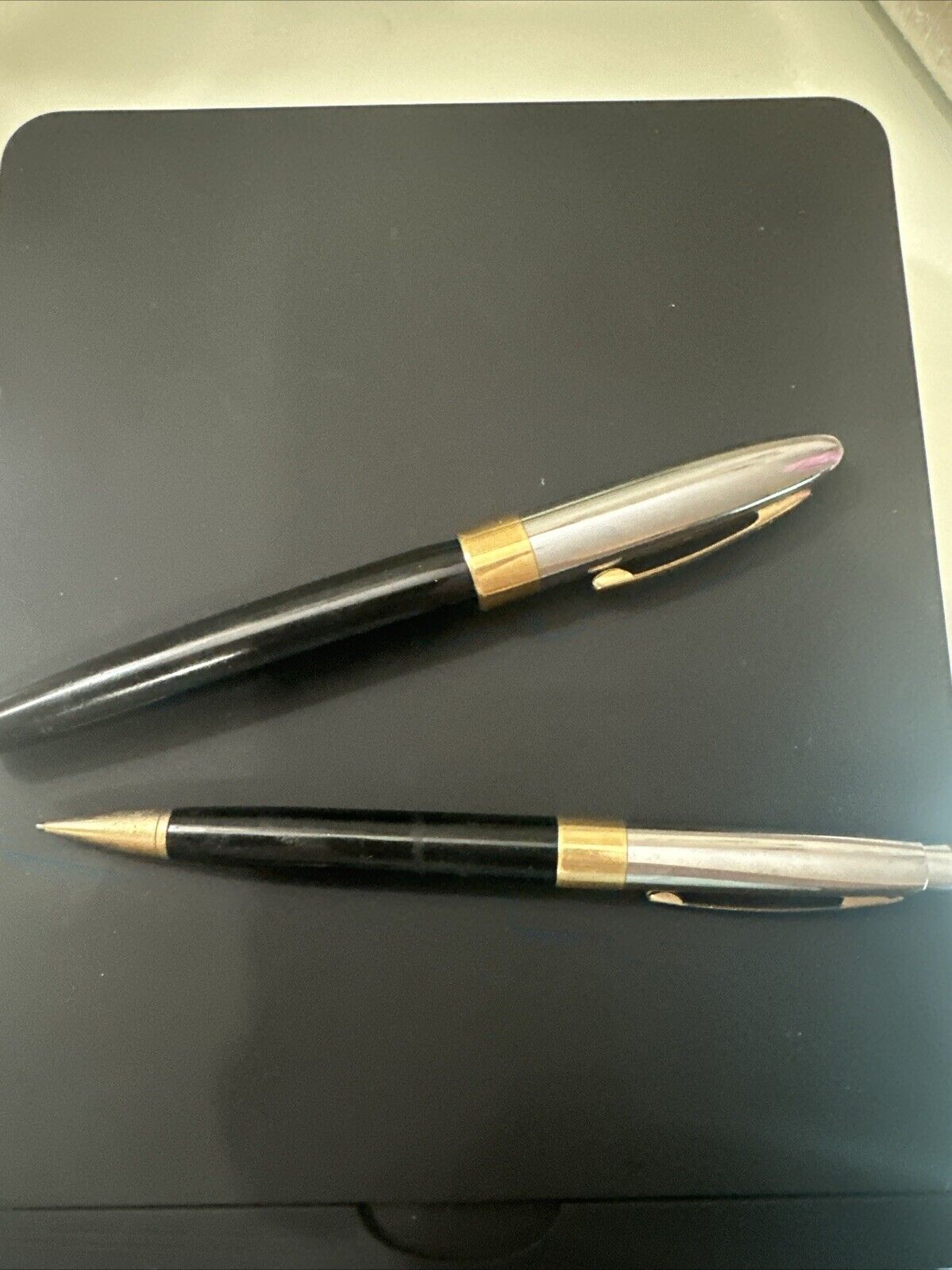 Ever sharp Fountain Pen GP F Nib & Ballpoint Pen Vintage 50s RARE Pencil Rare