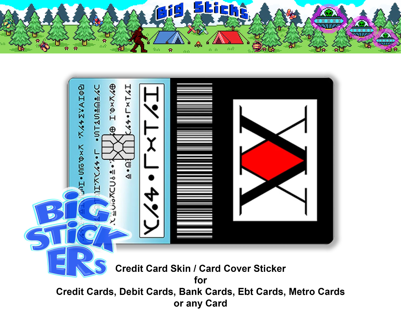 Credit Card SMART Sticker Skin Cover Hunter X Hunter ATM Card Skin Decal