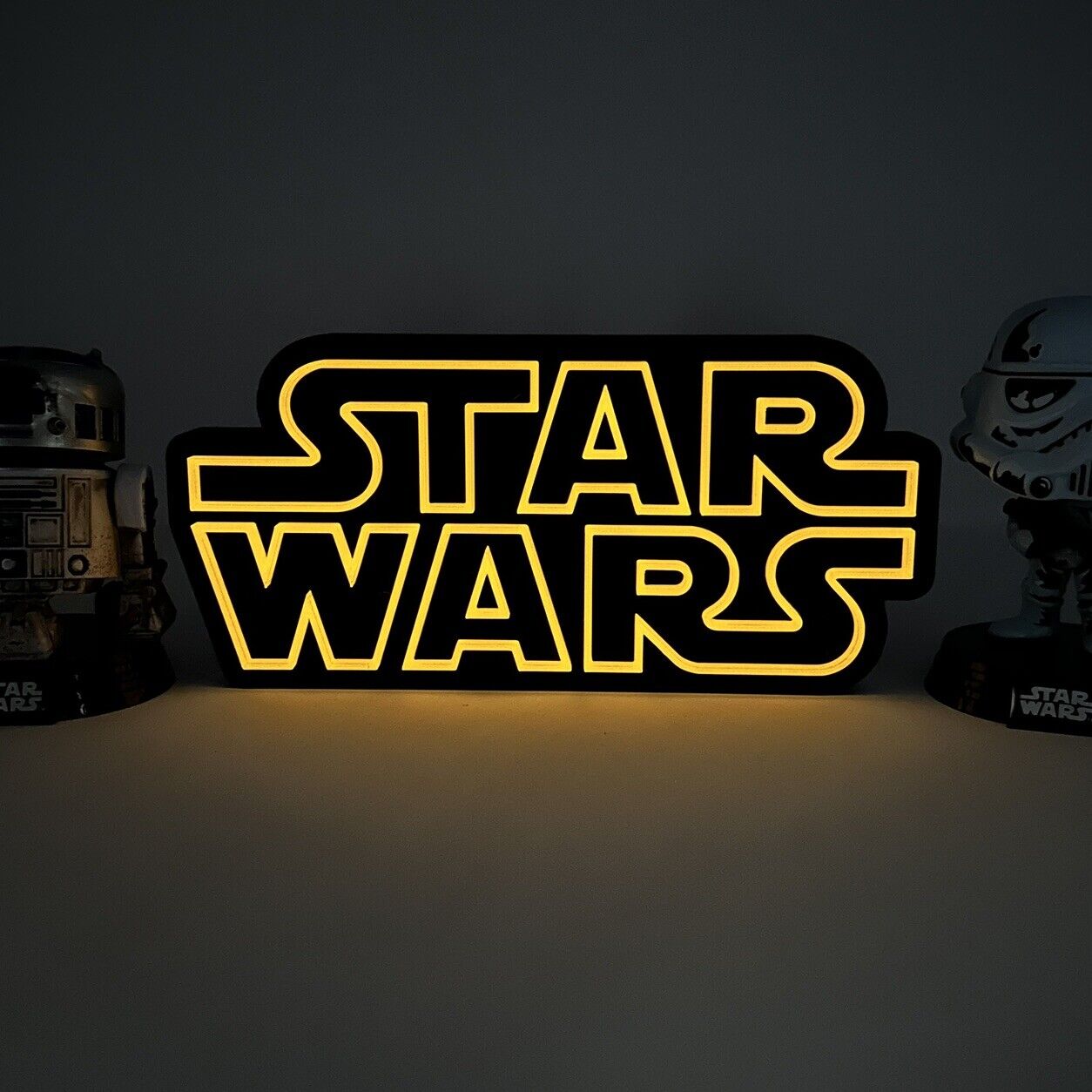 3D Printed  STAR WARS (Glow In The Dark) - FanSign for your Pops & collectibles