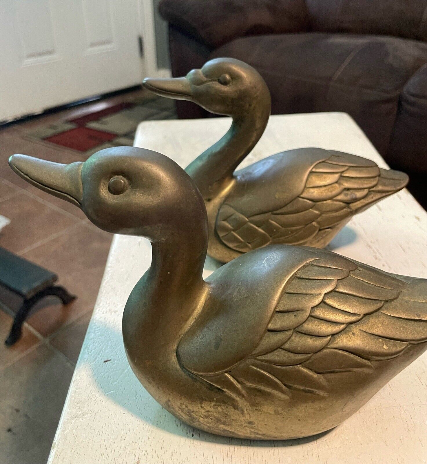 Two Brass Ducks Vintage