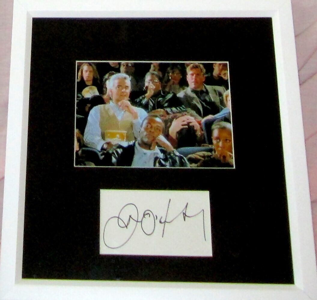 John O\'Hurley autograph signed custom framed with Seinfeld J. Peterman 5x7 photo
