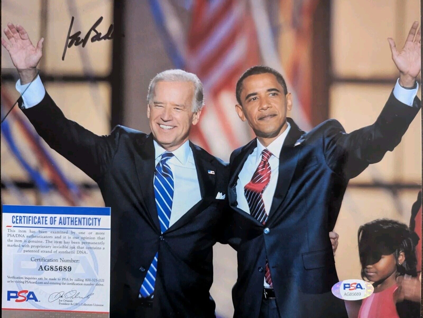 Joe Biden 46th President Signed Autograph 11x14 Photo PSA/DNA COA 