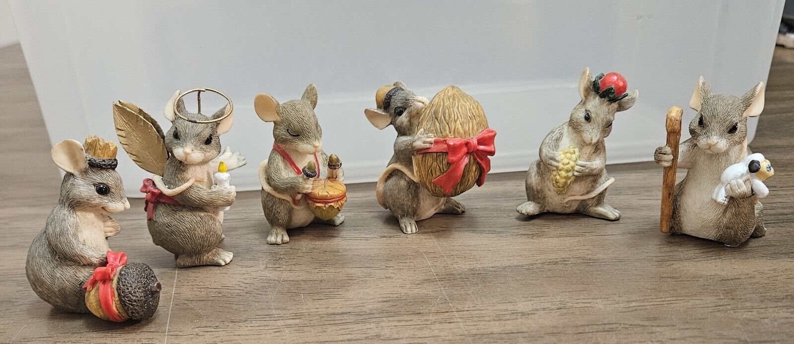 Charming Tails Mouse Figurines Lot Silvestri Great Condition Six Total