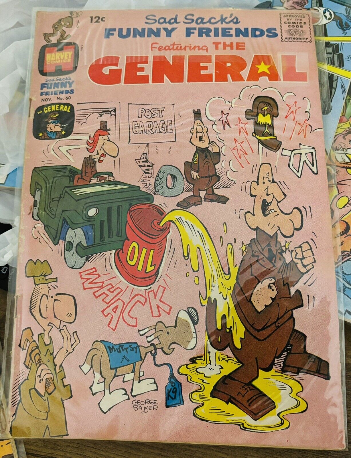HARVEY COMICS SAD SACK'S FUNNY FRIENDS #60  Featuring THE GENERAL 1965