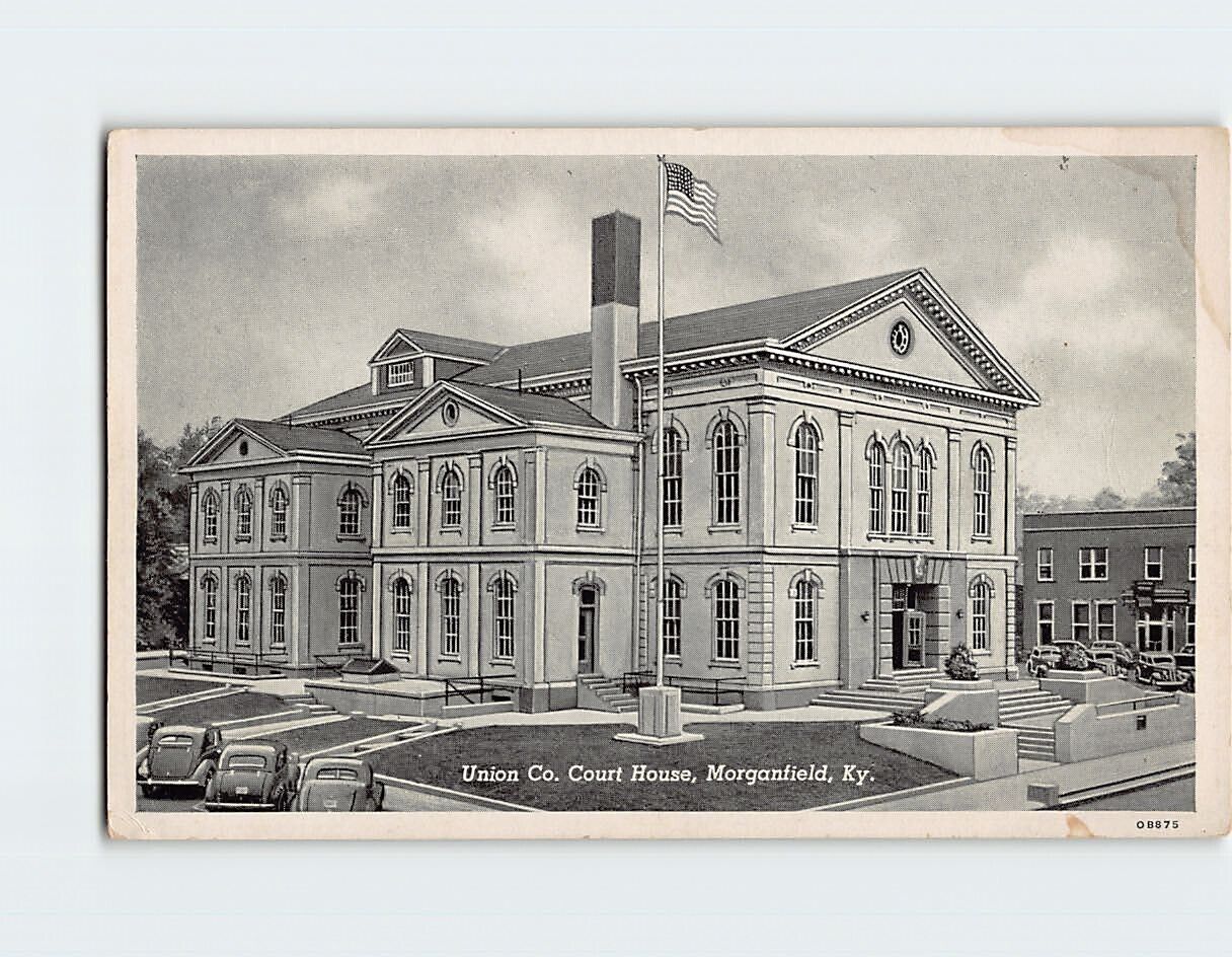 Postcard Union Co. Court House, Morganfield, Kentucky