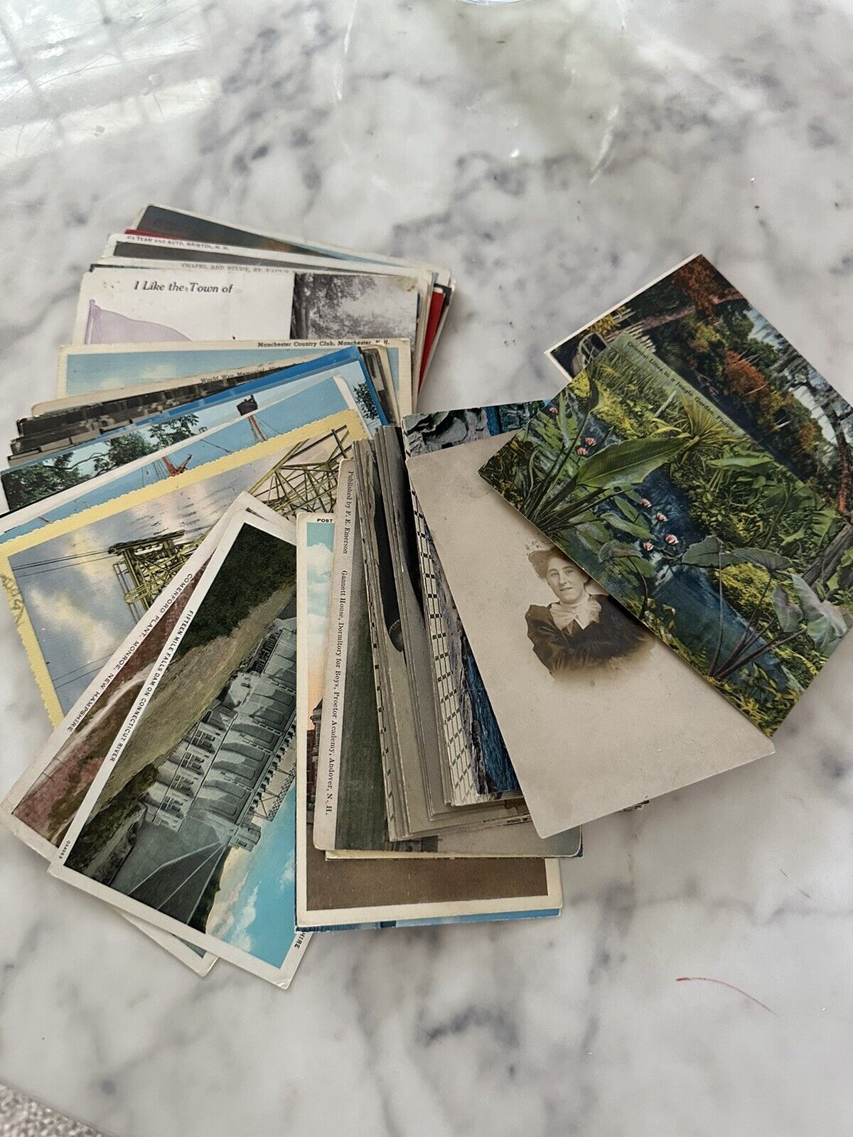 Vintage Antique Lot Of 100 One Hundred Maine Postcards 1900s 1910s 1920s 1930s