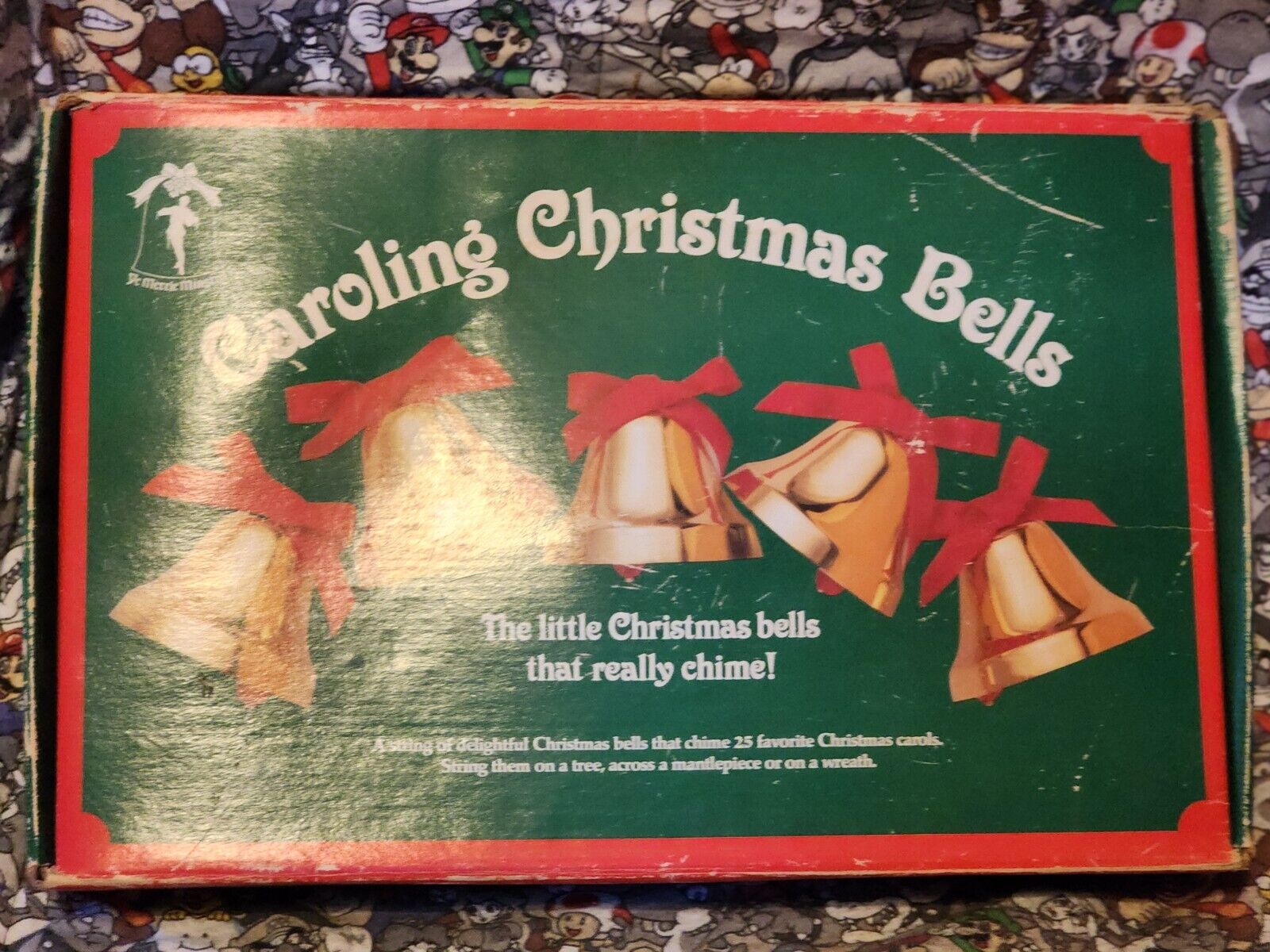 Vintage Ye Merrie Minstrel 12 Caroling Christmas Bells  25 Carols AUS100 TESTED